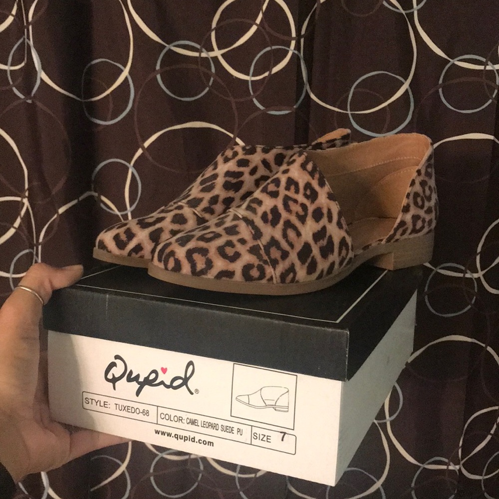 Qupid leopard shoes